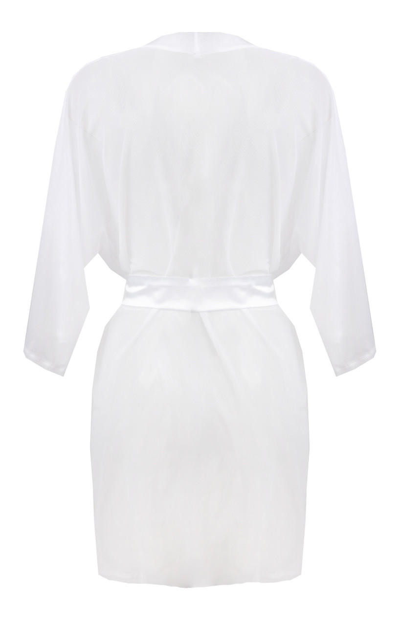 Costance White Lace Dressing Gown Jean Lesley