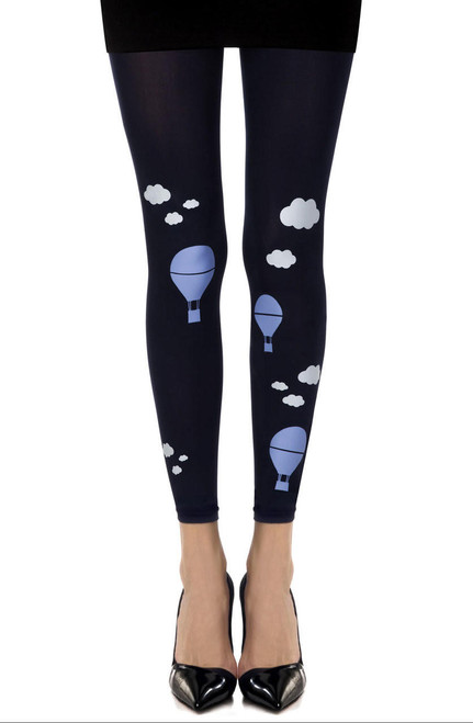  Zohara Tights Hot Air Balloon Blue Footless Tights 