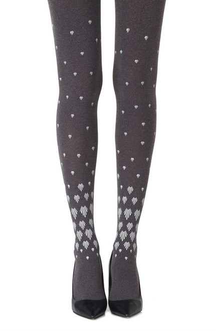 Zohara Shell Out Heather Grey Tights -1