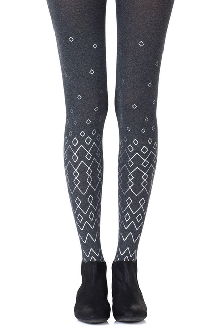 Zohara Diamonds Are Forever Heather Grey Tights -1