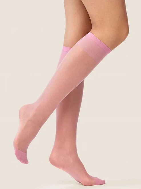Knee highs socks Gabriella - Pink 1