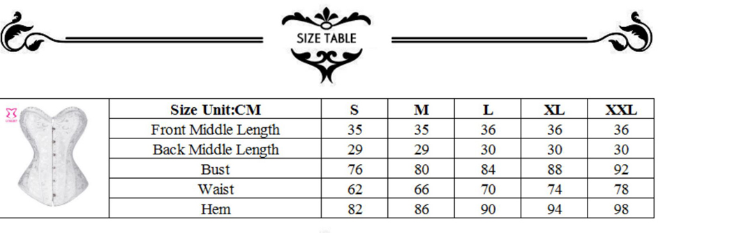 Size Guide  Persichillo Lingerie