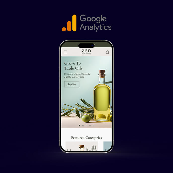 Mobile Bend layout with Google Analytics logo