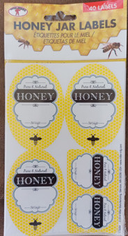 Self-adhesive honey labels