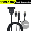 On-Lap Proprietary HDMI-A and USB-A to Dock Port Cabe (2m)