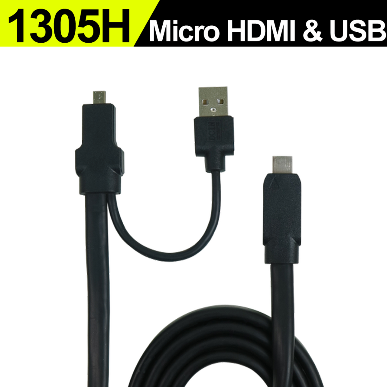 On-Lap micro-HDMI and USB-A cable(1.2m) ▻For Ultrabook, DSLR Camera◁ - Gechic Global Store