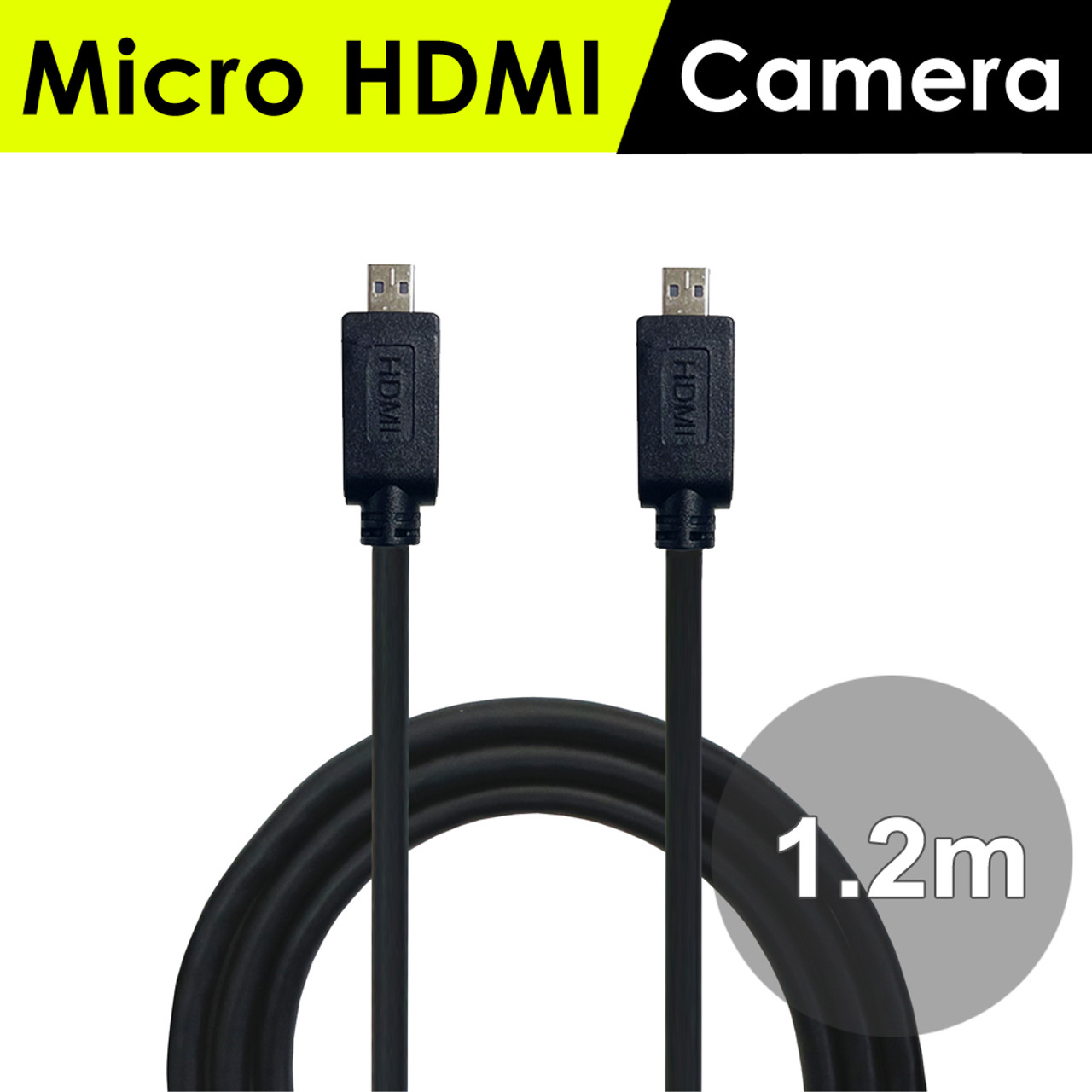 Micro-HDMI Micro-HDMI Video Cable (1.2m) ▻For DSLR◁ - Gechic Global Store