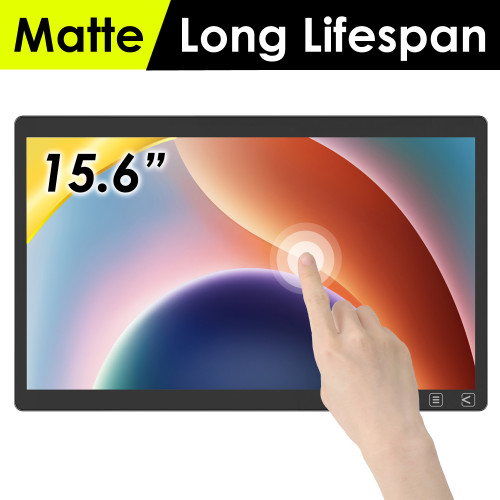 T315 Ant-Fingerprint, Anti-Glare Coating 15.6" Touch Monitor with 50000hrs long backlight lifetime