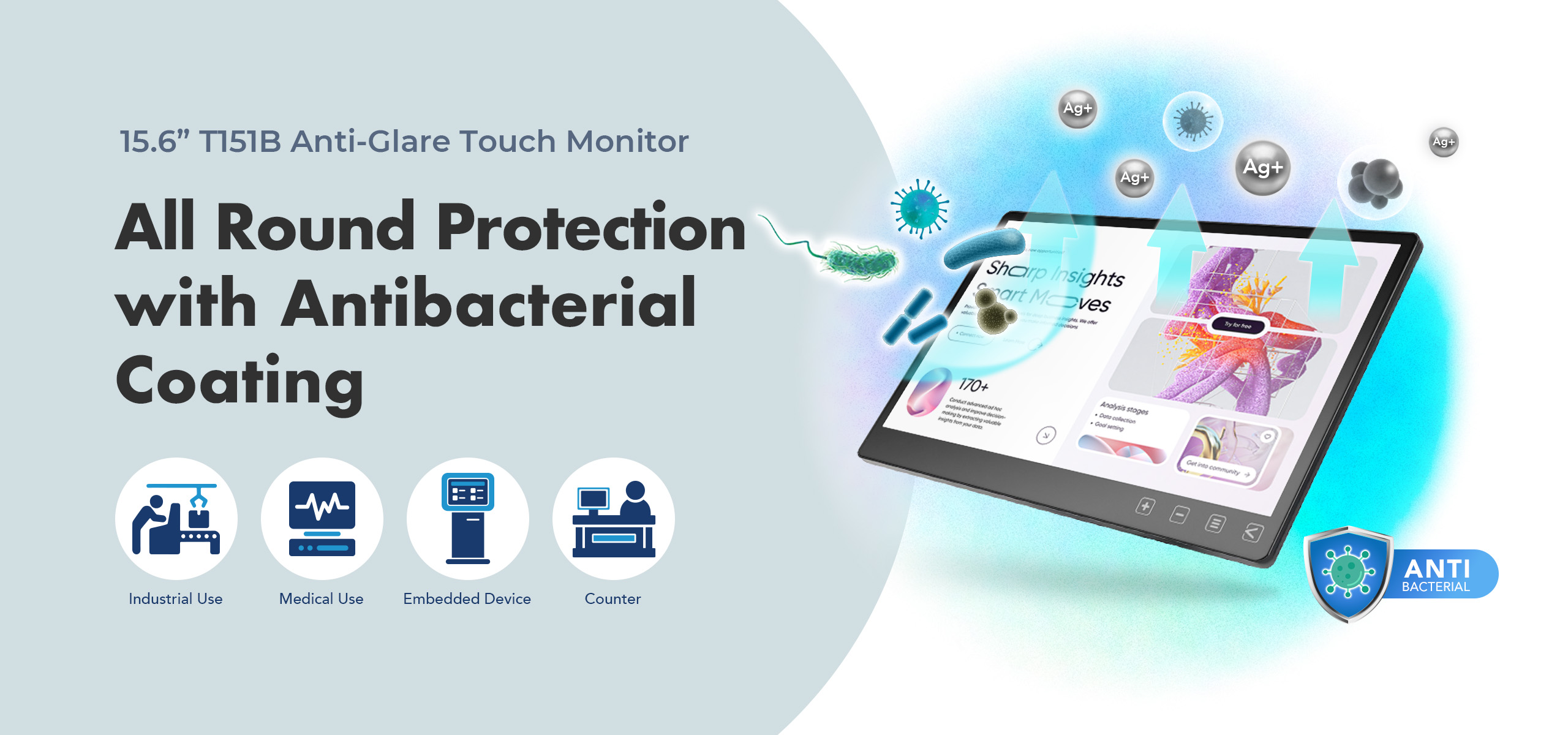 Antibaterial Touch Monitor