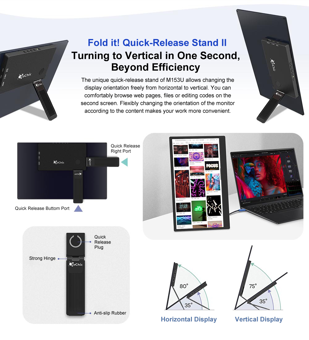 Gechic M153U 4K UHD 15.6 inch Portable Monitor