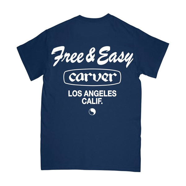 Carver x Free & Easy Short Sleeve Tee Navy
