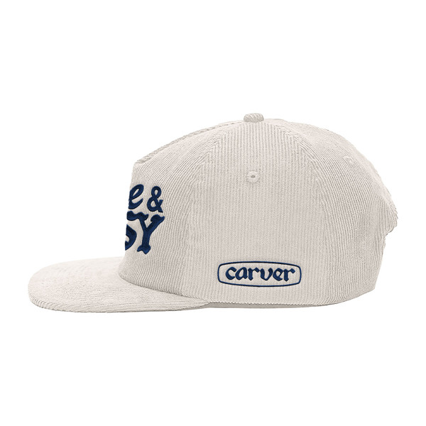 Carver x Free & Easy Snapback Hat White