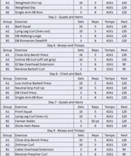 German Volume Training/Mass Gain Program