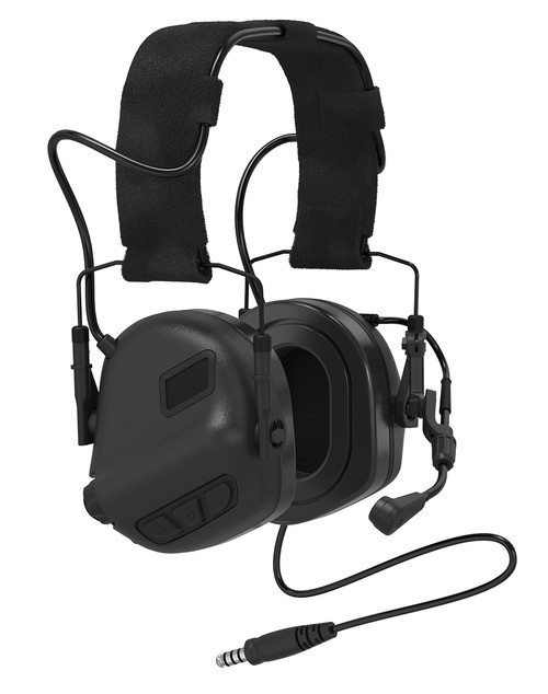 Earmor M32 PLUS Electronic Ear Muffs - Tactical Black