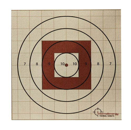 Internal Energy Thermal Shooting Target - Sighting In Bullseye
