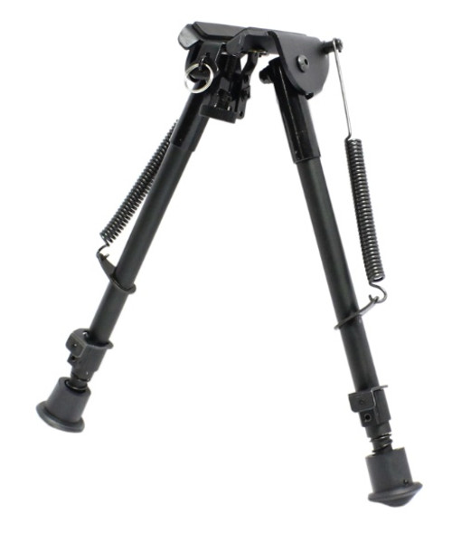 max-hunter 9-12 inch swivel bipod spring loaded notched legs