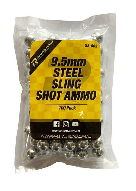 Pro-Tactical Slingshot 9.5mm Steel Shot Ammo 100 Pack