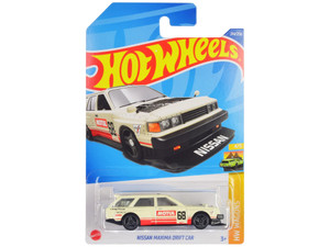 Nissan Maxima Wagon Drift Car #68 "Motul" Cream with Red Stripes "HW Wagons" Series Diecast Model C F977-HHF55