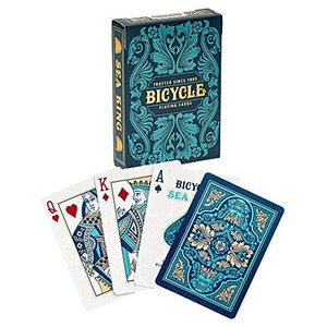 Bicycle Sea King Playing Cards Blue A919-5-073854093627