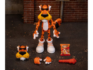 Chester Cheetah 5.5" Glow-in-the-Dark Figure with Accessories and Alternate Head and Hands "Flamin' F977-JA34049