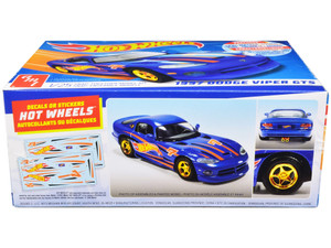 Skill 1 Snap Model Kit 1997 Dodge Viper GTS "Hot Wheels" 1/25 Scale Model by AMT F977-AMT1349M
