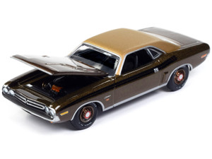 1971 Dodge Challenger R/T Dark Gold Metallic with Gold Vinyl Roof "Mecum Auctions" Limited Edition  F977-AWSP160