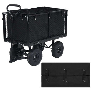 Garden Cart Liner Black 31.9"x16.1"x15.7" Fabric A949-92587