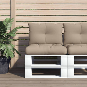 Pallet Cushions 2 pcs Taupe Fabric A949-360842