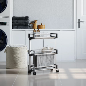Storage Trolley 23.2"x7.9"x29.5" Aluminum A949-154618