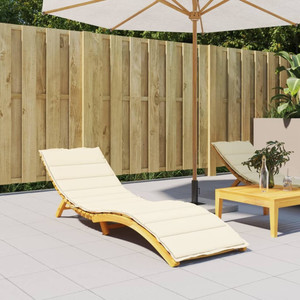Sun Lounger Cushion Cream 78.7"x19.7"x1.2" Oxford Fabric A949-314190