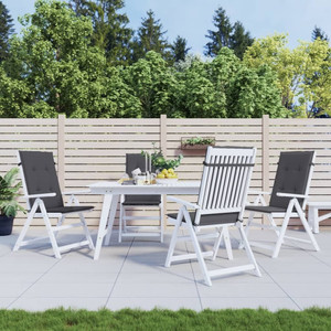 Garden Highback Chair Cushions 4 pcs Anthracite 47.2"x19.7"x1.2" Fabric A949-43178