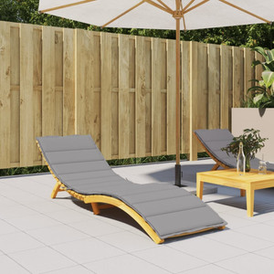 Sun Lounger Cushion Gray 78.7"x19.7"x1.2" Oxford Fabric A949-314189