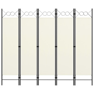5-Panel Room Divider White 78.7"x70.9 A949-320707