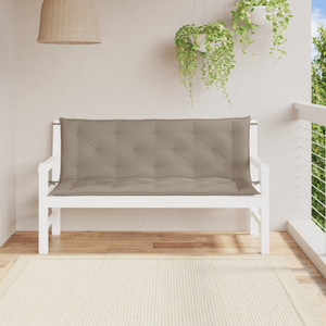 Garden Bench Cushion Taupe 59.1"x(19.7"+19.7")x2.8" Oxford Fabric A949-315024