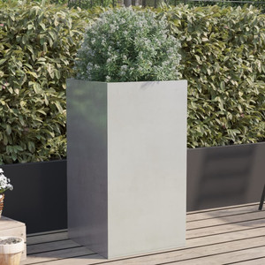 Planter Silver 16.5"x15"x29.5" Stainless Steel A949-841581