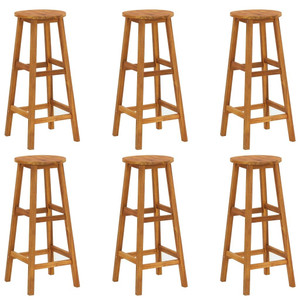 Bar Stools 6 pcs Solid Acacia Wood A949-310287