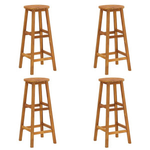 Bar Stools 4 pcs Solid Acacia Wood A949-310285