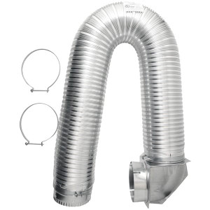 Builder's Best 112423 4" x 8ft UL Transition-Duct Single-Elbow Kit R810-BDB111718