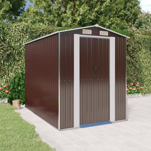 Garden Shed Dark Brown 75.6"x107.9"x87.8" Galvanized Steel A949-3147461