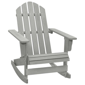 Patio Rocking Chair Wood Gray A949-45704