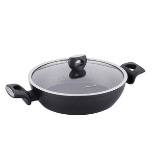 Korkmaz Nora 2 Piece 3 Liter Alumium Nonstick Low Casserole Dish with Lid D970-A2944