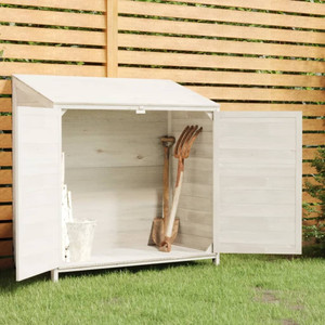 Garden Shed White 40.2"x20.5"x44.1" Solid Wood Fir A949-152183