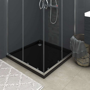  Square ABS Shower Base Tray Black 31.5"x31.5 A949-148916