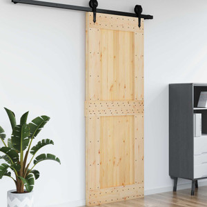  Plain Door NARVIK 33.5" x 82.7" Solid Pine Wood (Untreated) A949-42047090