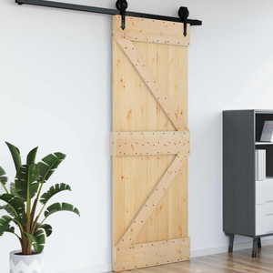  Door NARVIK 37.40 x 82.68 in Solid Pine Wood (Untreated) A949-42047081