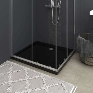  Rectangular ABS Shower Base Tray Black 31.5"x35.4 A949-148917