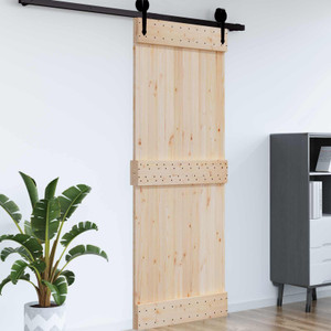  Flat Door NARVIK 37.4 x 82.7 in Solid Pine Wood (Untreated) A949-42047086