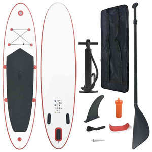  Stand Up Paddle Board Set SUP Surfboard Inflatable Red and White A949-92201