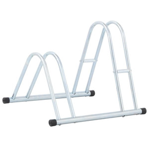  Bicycle Stand for 2 Bikes Floor Freestanding Galvanized Steel A949-4005565