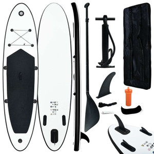  Inflatable Stand Up Paddleboard Set Black and White A949-92728